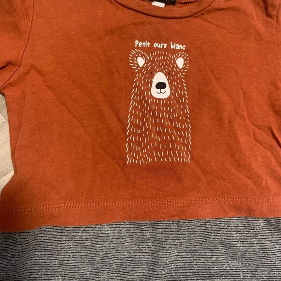 4/30$ Colimaçon long sleeve bear 12months - Picture 2 of 4